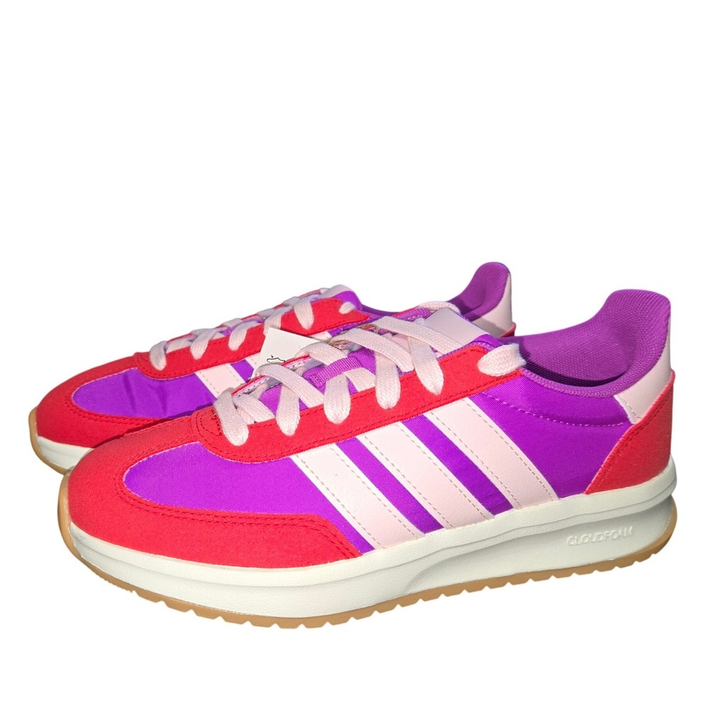 Adidas Run 70s 2.0 J Kids Sneakers Pink Red JQ9591 Size 5 US Youth